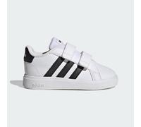 Chaussures ADIDAS Garçon Fille Grand Court 2.0 Cf I GW6527 Cuir Blanc Bretelles