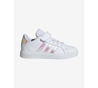 Chaussures adidas Grand Court 2.0 avec velcro blanc argenté pour enfants - 28