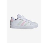 Chaussures adidas Grand Court 2.0 avec velcro blanc pur rose vert enfant - 32