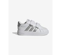 Chaussures adidas Grand Court 3.0 blanc argent bébé - 23