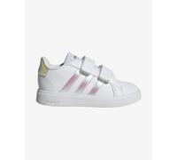 Chaussures adidas Grand Court Lifestyle Hook And Loop blanc bleu clair enfant - 23
