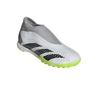 adidas Mixte Predator Accuracy.3 Laceless Turf Boots Chaussures de Football, Cloud White/Core Black/Lucid Lemon, 46 2/3 EU