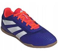 adidas Mixte Predator Club Football Boots Indoor Sala Chaussures, Cloud White/Lucid Blue/Solar Red, 42 EU