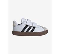 Chaussures adidas VL Court 2.0 blanc beige noir bébé - 26.5