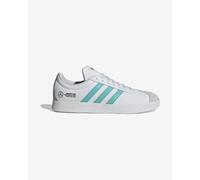 adidas Mixte Mercedes - AMG Petronas Formula One Team VL Court Base Shoes, FTWR White/Semi Mint Rush/Core Black, 44 EU