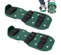 Chaussures aératrices de pelouse avec crampons en métal - Chaussures d'aération de jardin pour gazon sain et dense - Chaussures de desserrage facilement réglables pour le jardinage et le traitement du