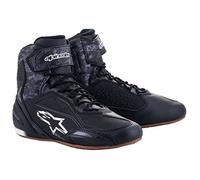 Chaussures Alpinestars Faster-3 en Caoutchouc Noir-Gris Foncé - Homme 42