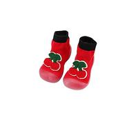 Chaussures antidérapantes pour bébé - Chaussures pour bébé - Chaussures d'apprentissage - Semelle en caoutchouc - Légères - Anti-collision - Chaussettes de sol décontractées - Couleur unie - Flexibles