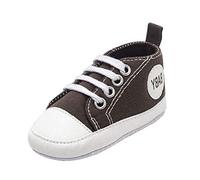 Chaussures antidérapantes pour bébé - Semelle souple - Tricot - Chaussures de sol pour bébé - Pour filles et garçons - Avec semelle en caoutchouc antidérapante, café, 13