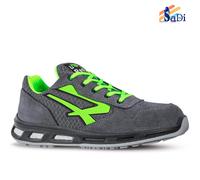 U-Power Red Lion Point, Chaussures de sécurité unisexes, légères, flexibles, anti-crevaison en cuir, avec insert Infinergy, avec embouts en aluminium (Grey & Green 41)