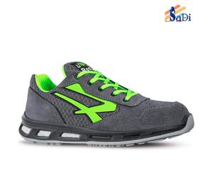 Chaussures Antinfort. U-POWER Point S1P Basse Confort Légère Travail Noir/Vert