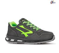 U-Power Chaussures de sécurité Red Lion Yoda – cuir, Infinergy, embout alu (Grey & Green 45)