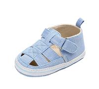 Chaussures aquatiques 22 mode percées pour bébé - Sandales d'été - Antidérapantes et douces - Chaussures pour bébé garçon - 22, bleu, 20.5 EU