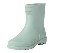 Chaussures aquatiques antidérapantes pour femme, bottes mi-hautes en caoutchouc imperméables et confortables, à enfiler, coupe-vent et résistantes à l'abrasion, bottes de jardin d'extérieur boue, fond