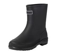 Chaussures aquatiques antidérapantes pour femme, bottes mi-hautes en caoutchouc imperméables et confortables, à enfiler, coupe-vent et résistantes à l'abrasion, bottes de jardin d'extérieur boue, fond