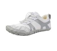 Chaussures Aquatiques Chaussures Pieds Nus Unisexes Five Fingers Aqua Shoes, Baskets antidérapantes, Respirantes, for la Plage, randonnée et pêche(White,39)