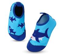 Chaussures Aquatiques Enfant Garçon Fille Chaussures de Plage Séchage Rapide Antidérapant Pieds Nus Chaussettes de d'eau Chaussons Barefoot Piscine Aqua Surf Nager Plongée Sport 26/27EU Requin