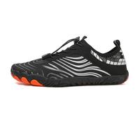 Chaussures Aquatiques Homme Chaussure Aquatique Chausson Piscine Plage Femme Bateau De Sandales Plastique D Eau pour Aller dans Leau d'eau Water Shoes Marche Barefoot Et Mer Pieds Nus,B-Le Noir,45