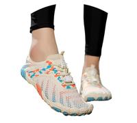 Chaussures Aquatiques polyvalentes pour Femmes idéales pour la randonnée la Natation et Le Sport avec Semelle antidérapante et Conception Respirante (Beige-c, 41)