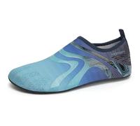Chaussures aquatiques pour femme - Chaussures de natation pour homme et femme - Chaussures pieds nus - Chaussures de piscine - Chaussures de yoga rapides pour sports nautiques, 342 bleu, 38.5/39.5 EU