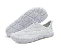 Chaussures aquatiques respirantes à bout large pour homme et femme - Chaussures de plage confortables et minimalistes - Baskets zéro goutte, blanc, 47 EU