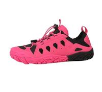 Chaussures aquatiques unisexes à séchage rapide, lacets élastiques, antidérapantes, respirantes, légères, confortables, pour le fitness, la marche en plein air, rose vif, 38 2/3 EU