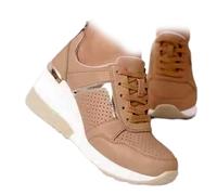 Chaussures Avec Soutien De La Voûte Plantaire Orthopédiques, Chaussures De Marche Pour Soutien De La Voûte Plantaire Pour Femmes, Baskets De Mode Orthopédiques, Chaussures De Tennis (Brun clair,38)