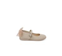 Chaussures babies cérémonie nœud de tulle beige 27