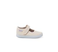Chaussures Babies Fille À Scratch Style Basket Écru 30