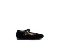 Pisamonas Chaussures Babies Fille en Velours Fermeture À Boucle Taille 38 Couleur Noir