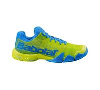 Chaussures: Babolat Jet Premura Bleu Jaune-Taille-40.5 Argenté