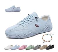 Chaussures Barefoot Femmes Extra Confort Extérieur Beck Shoes Bottines Plates Imperméables Antidérapantes Légères Minimalistes Orthopédique Baskets for Randonnée, Marche & Conduite(Light blue,40 EU)