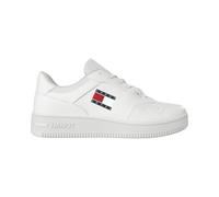 Chaussures Baskets Tommy Jeans Femme Cuir Blanc