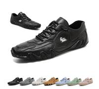 Chaussures Basse Beck Faites À La Main, Femme for Extérieur Imperméables Antidérapantes Légères Respirantes Décontractées À Semelle Plate sans Lacets Confortables for La Marche Pieds Nus(Noir,39 EU)