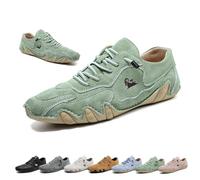 Chaussures Basse Beck Faites À La Main, Femme for Extérieur Imperméables Antidérapantes Légères Respirantes Décontractées À Semelle Plate Sans Lacets Confortables for La Marche Pieds Nus(Light green,3
