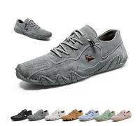 Chaussures Basse Beck Faites À La Main, Femme for Extérieur Imperméables Antidérapantes Légères Respirantes Décontractées À Semelle Plate sans Lacets Confortables for La Marche Pieds Nus(Gris,38 EU)