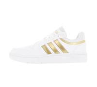Chaussures basses cuir ou simili Hoops 3.0 - Adidas - Femme - Blanc - Lacets 36 2/3