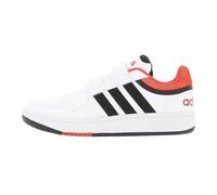 Chaussures basses cuir ou simili Hoops 3.0 cf c - Adidas - Lacets - Garçon - Blanc 29