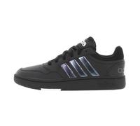 Chaussures basses cuir ou simili Hoops 3.0 k - Adidas - Garçon - Noir - Enfant - Lacets - Plat - Synthétique 38 2/3