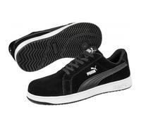 Chaussures basses de sécurité ICONIC SUEDE - S1PL ESD - noir et blanc - taille 40 PUMA