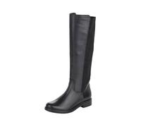 Chaussures basses en cuir noir - REMONTE - D8371 - Talon carré 5cm - Lacets 38