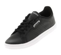 Chaussures basses en cuir ou simili Courtpoint base noir - Adidas - Mixte - Lacets 36 2/3