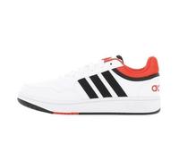 Chaussures basses en cuir ou simili Hoops 3.0 K - Adidas - Garçon - Blanc 38 2/3