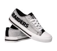 Chaussures basses en toile paillet es FOCO Las Vegas Raiders NFL pour femmes - 6