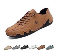 Chaussures basses italiennes faites à la main, chaussures à enfiler en cuir souple Beck Shoes for hommes, imperméables, antidérapantes, légères et respirantes, baskets décontractées for la randonnée e