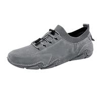 Chaussures Basses pour Homme - Chaussures Basses De Sécurité À Enfiler - Douces Et Confortables - Chaussure De Sport Respirantes - Chaussure Loisirs Élégantes Et Belles - Mocassins Gris 44