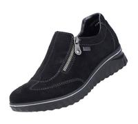 Chaussures basses Rieker Femme - Noir - Sneaker confortable en cuir velours avec membrane Tex 38