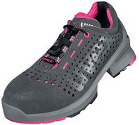 chaussures basses uvex 1 ladies S1 gris, rose largeur 10 Gr. 43