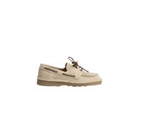 Chaussures bateau Ã lacets en daim femme Panchic Beige 40