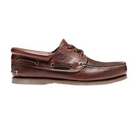 Chaussures bateau classiques 3 œillets rembourrées marron 45.5